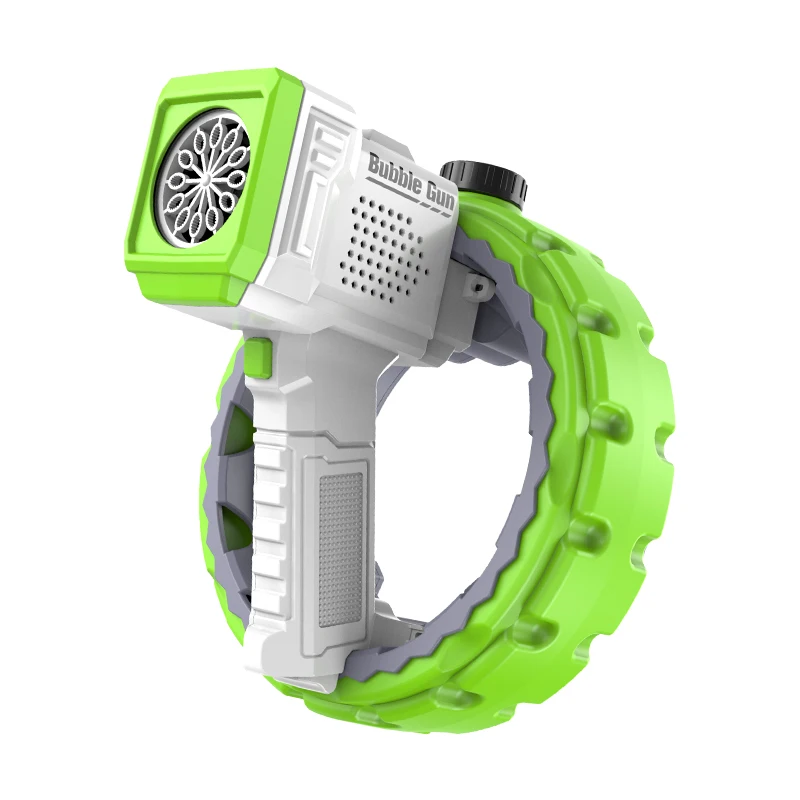 Summer Outdoor Blowing Bracelet Bubble  Gun Toy With Led Light For Kids