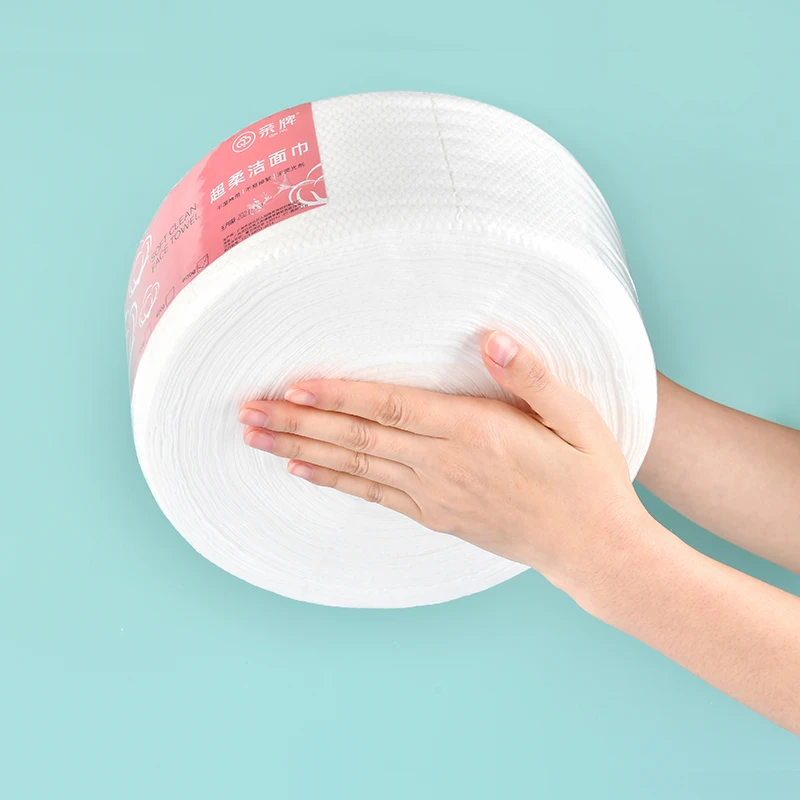 Disposable 100% cotton spunlace non-woven fabric soft disposable face towel multi-purpose hotel disposable beauty salon towel