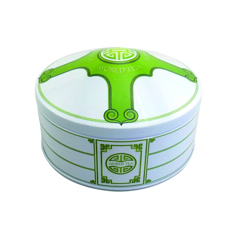 Customized Mongolian Yurt Dome Top Tea Candy Cookies Gift Metal Cans Rotation Musical Carousel Shape Tin Box