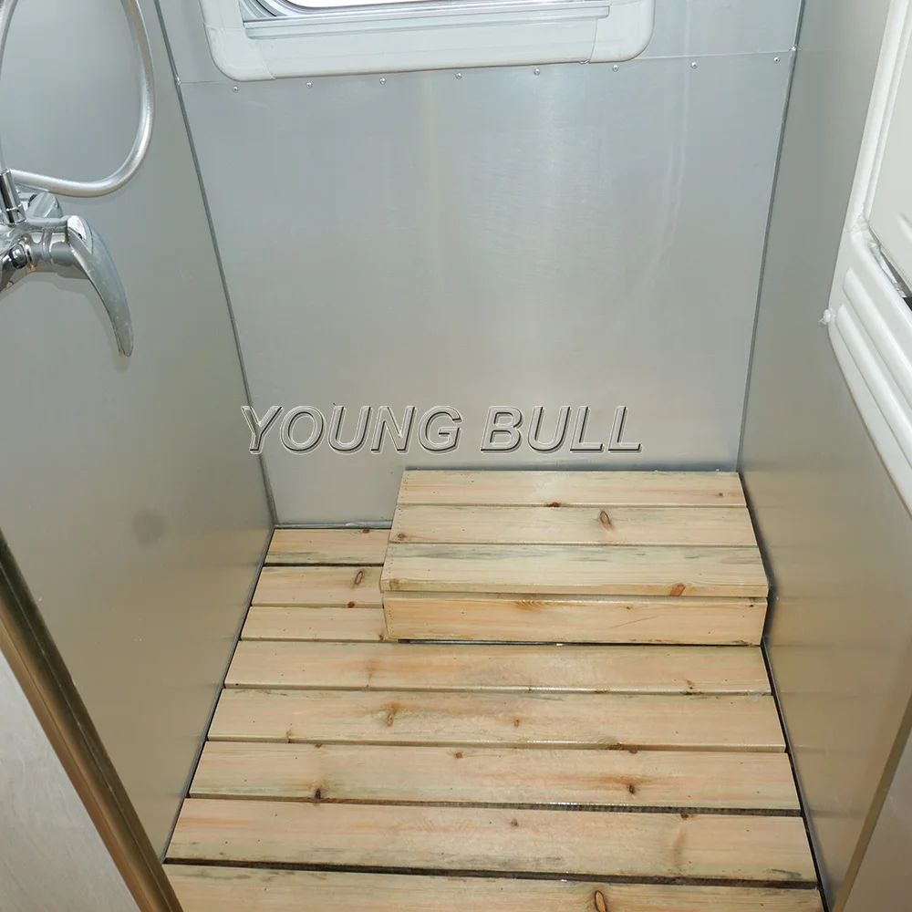 Youngbull 2023 Cost effective Mirror Stainless Steel Airstream RVs campers travel trailer