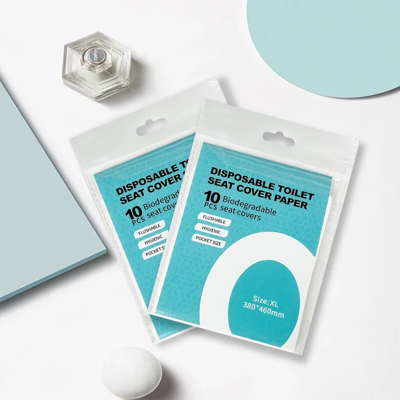 Portable safety toilet seat pad toilet seat cover biodegradable toilet seat cover flushable