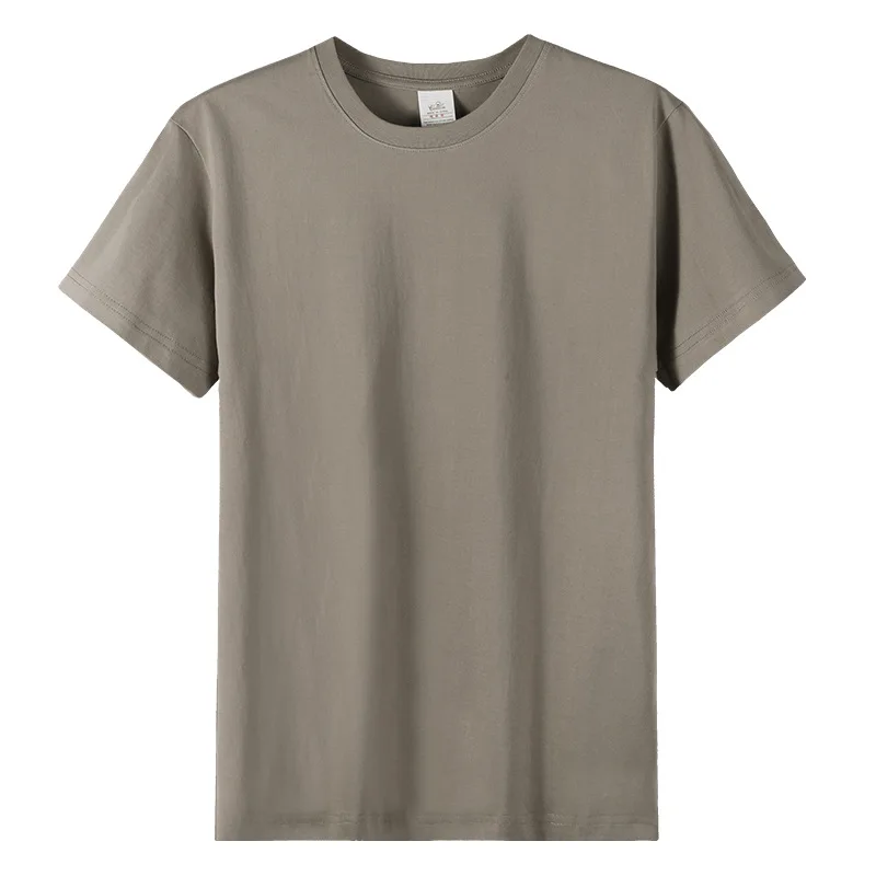 230 grams heavy cotton loose T shirt solid color shoulder short sleeveless love packed class uniform custom logo shirt wholesale