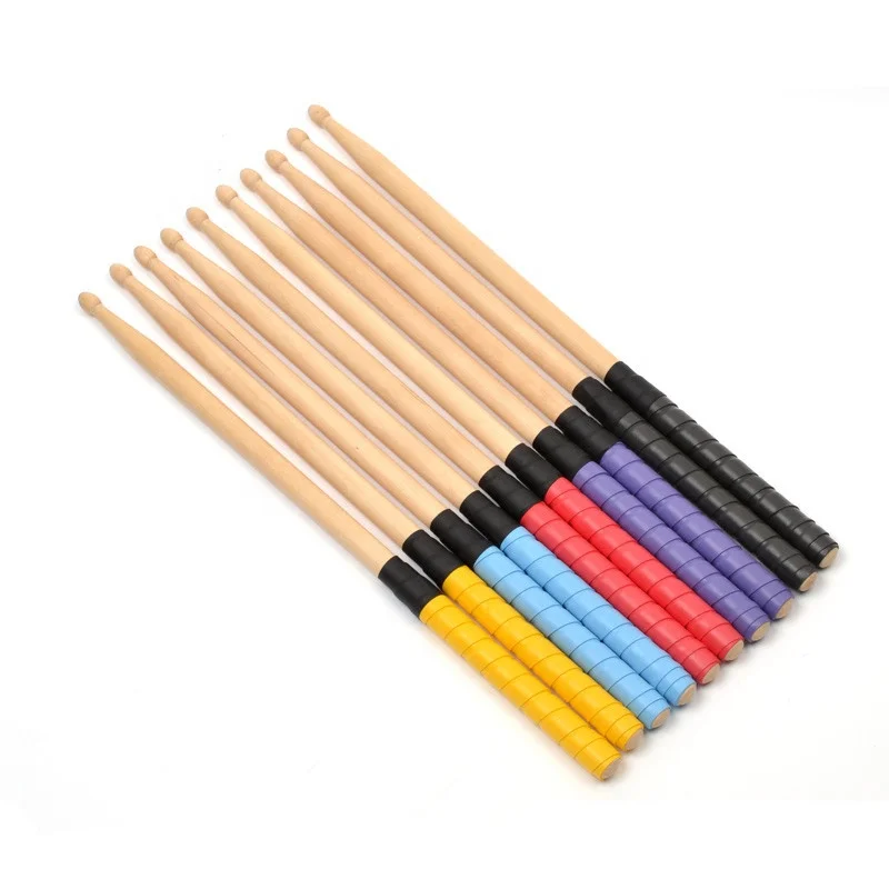 China Factory Custom Drum Sticks Anti slip  Maple Drum sticks grip wrapped