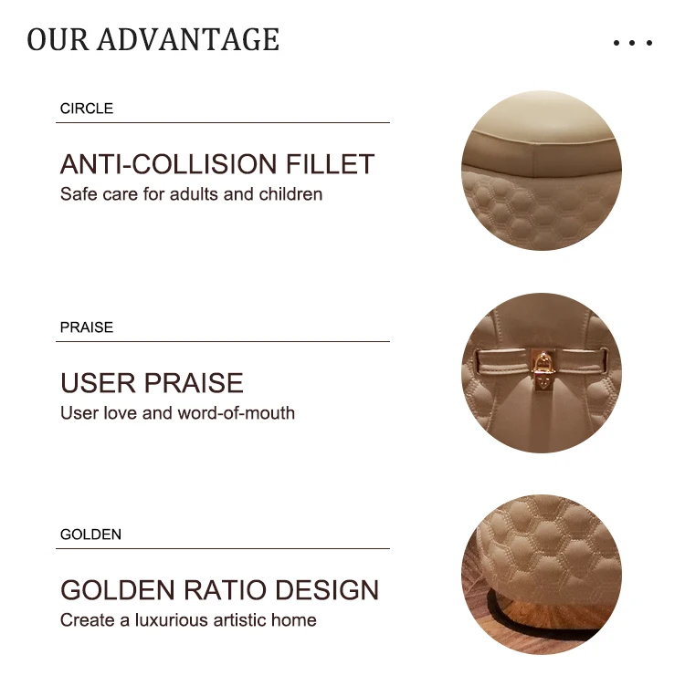 Modern European Bedroom Furniture Bed End Stool Solid Wood Frame Leather Luxury Bed End Stool Bench