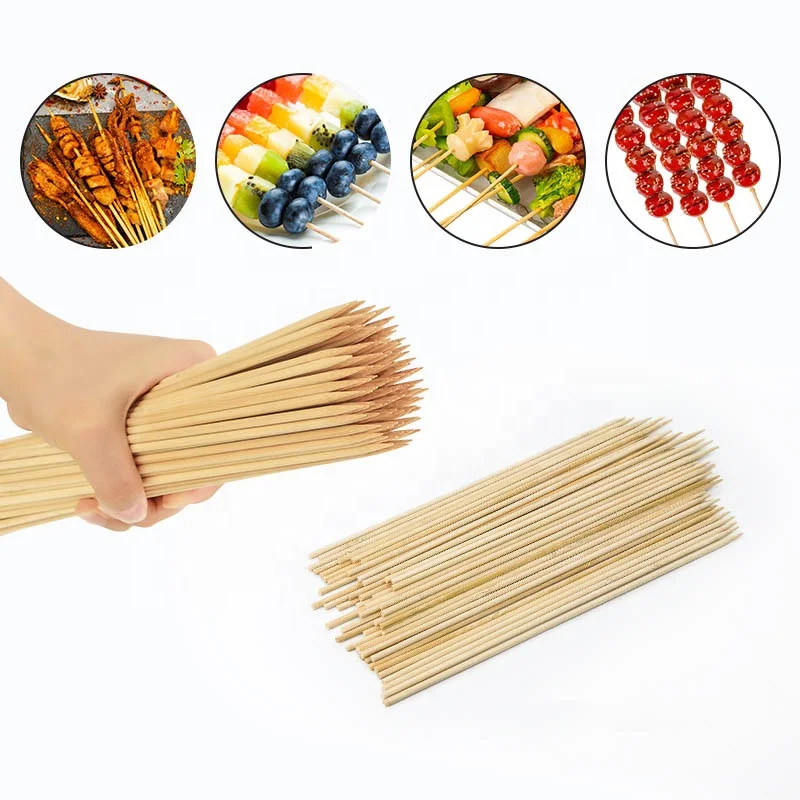 Eco friendly bamboo fruit sticks,Bamboo Skewer dia.3.0mm x 150cm