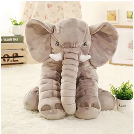 
40cm / 60cm large plush elephant doll toy children sleep pillow cute plush elephant 