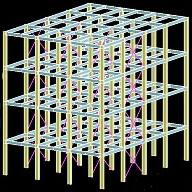 Qingdao RT Modern Design Prefabricated Steel Structure for Cows Farm Villa Bedroom Office Building Warehouse-Heavy Type