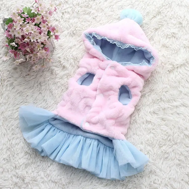 
Wholesale soft touch pet outfit apparel coat affordable small girl dog clothes cheap free shipping 