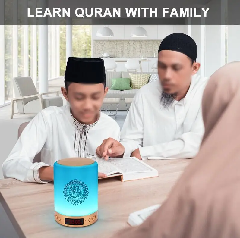 
islamic wholesale touch lamp azan clock quran speaker al quran player for muslim 