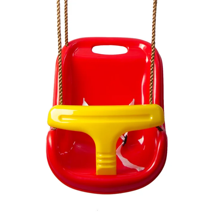 High Back Plastic Kids Swing Chair Playground Baby Garden hanging single outdoor swing chairs