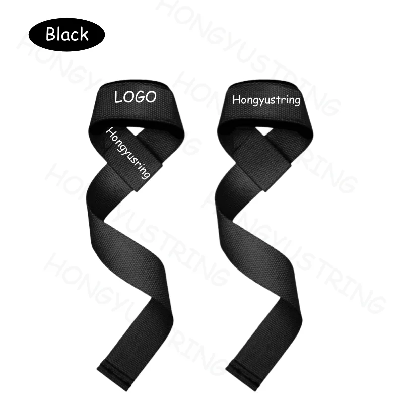 Custom Logo Fitness Wrist Pull Straps Weight Lifting Straps With Cushioned Wrist