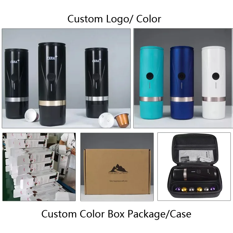 Newtory Wholesale Hot Cold Brew Mini Electric Portable Coffee Maker Espresso Machine ABS for Travel Xinyuan 1 Set 69mm*203mm