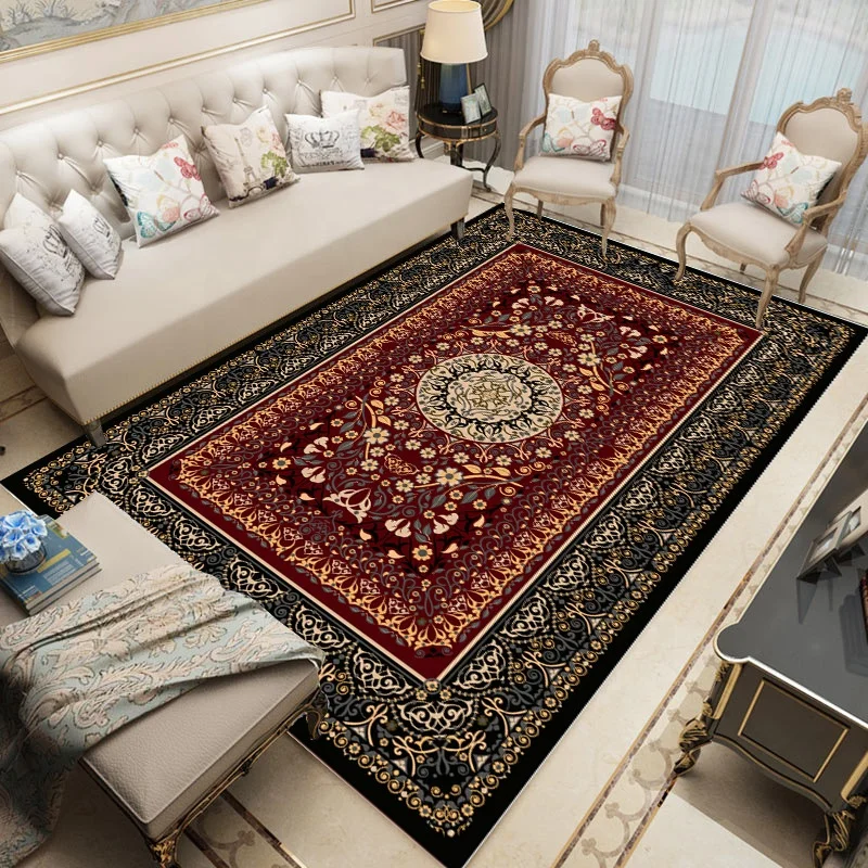 2021 hot sale good quality classic persian pattern element high definition digital printed rug