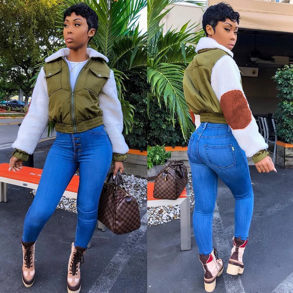 High quality new style fashionable modern winter warm coats for women