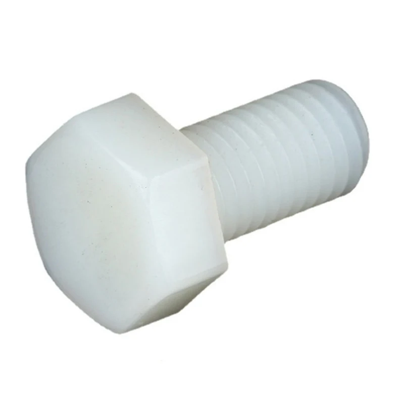 nylon bolt Factory Wholesales Nylon Outer Hexagonal Bolt White Plastic Screw Machine Screw M3-M10 PA66
