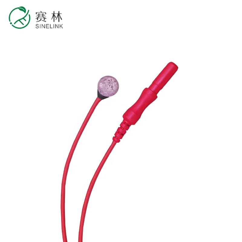 8mm Disk  Ag AgCl Sintered Silver  Electrode Sintered EEG electrode