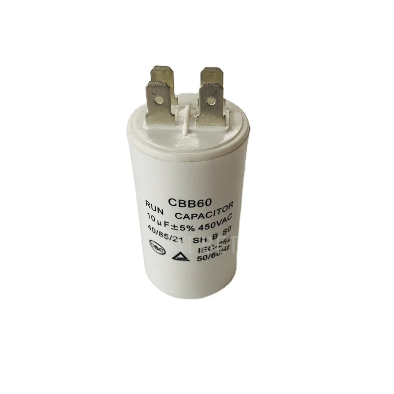 Hot Sale Air Conditioner Motor Run Capacitor With 4 Pins CBB60 450V