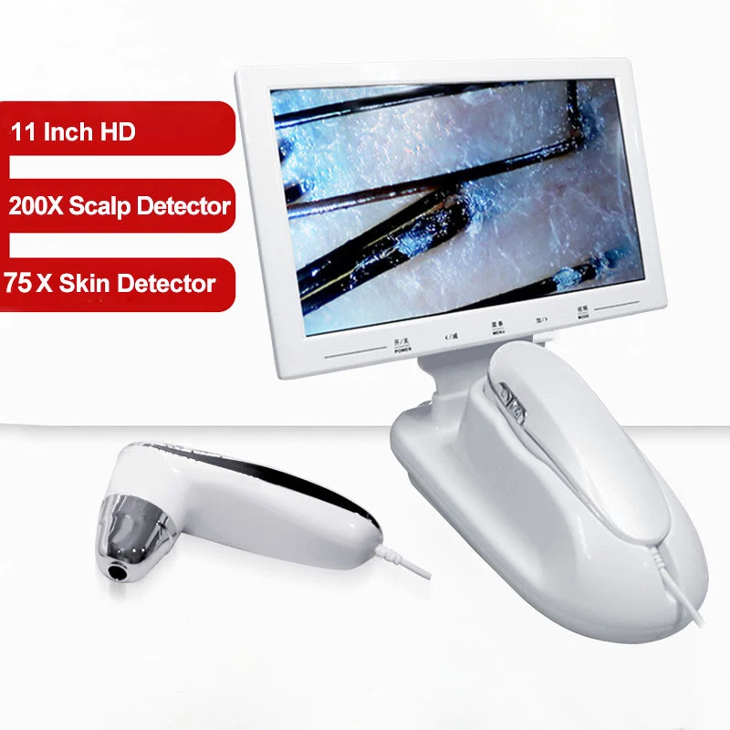 Intelligent Detection 200x Skin Surface Detection Scalp Analyzer USB Hair And Skin Tester / Hair Testing Machine