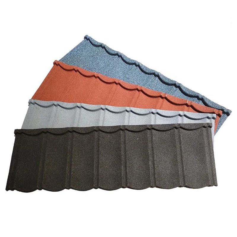 Colorful Natural Stone-Coated Roof Tiles for Enhancing the Visual Appeal of Your Villa