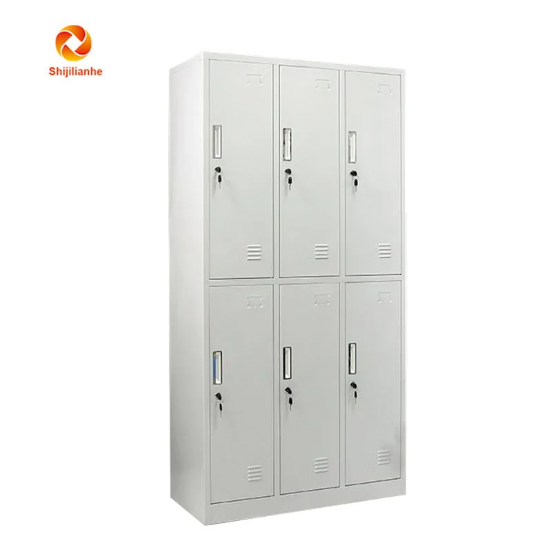Wholesale Hot Sale 6 door locker Compartment Metal Locker steel 6 door price sports locker