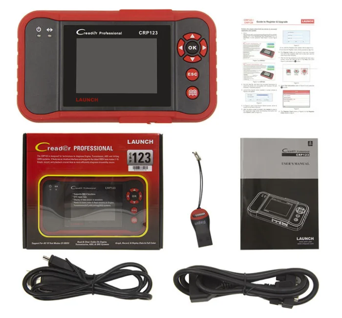 Original CRP123 Update Online ABS, SRS, Transmission and Engine Code Scanner