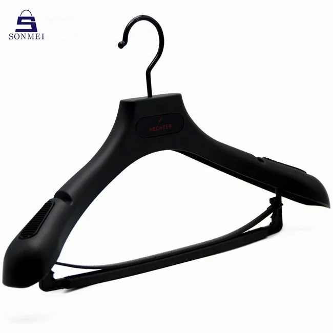 PP plastic thick hanger custom suit pant clothes hangers