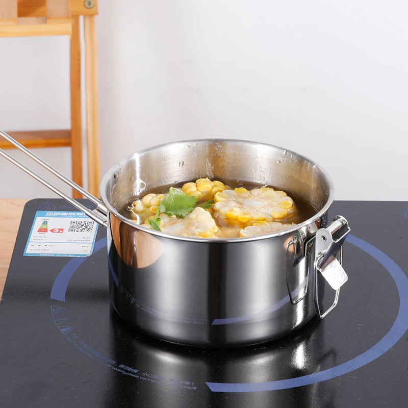 Baming 12cm/14cm/16cm 304 Stainless Steel Tiffin Box 2 Layer Food Carrier Lunch Box for Office Outdoor Camping