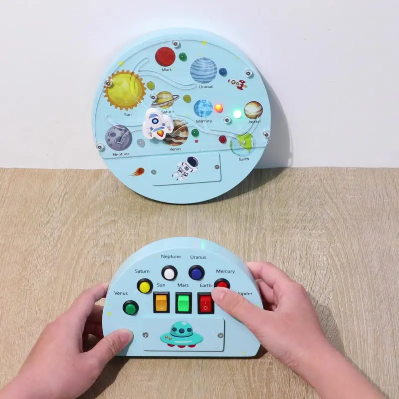 Деревянная доска для игр с 9 светодиодами
