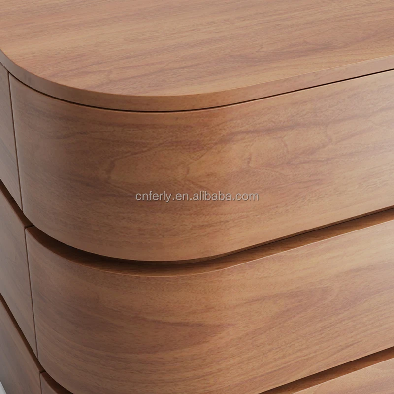 FERLY Luxury Bedroom Furniture Modern American Design Dresser Chest Table Sets Oak 9 Drawer Dresser