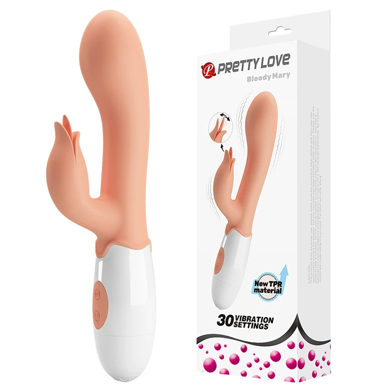 30 Speed Handheld Silicone Adult Clit Clitoral Clitoris Sex Toy G Spot Dual Motor Rabbit Vibrator for Women Female