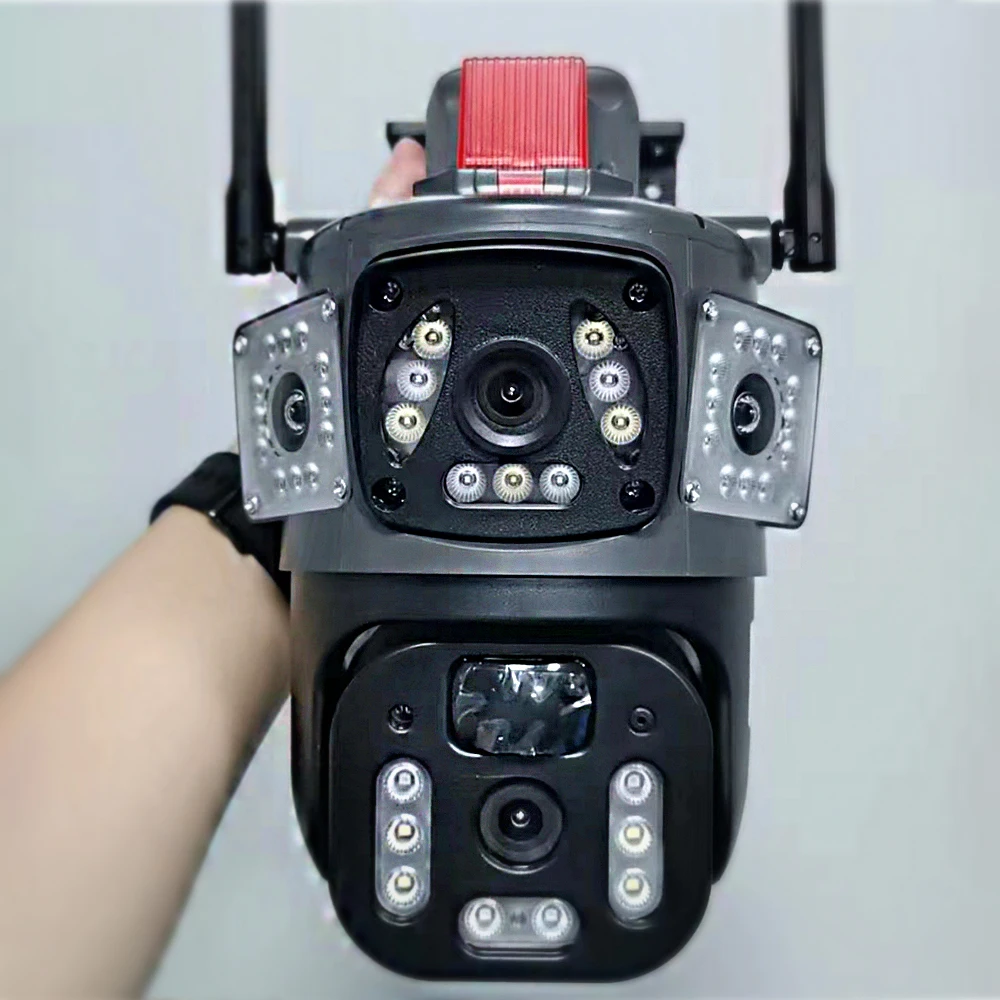 Солнечная камера 4G V360PRO, три глаза и две фотографии, уличная Солнечная камера с замкнутым контуром, PTZ-камера 1080P карта 32G