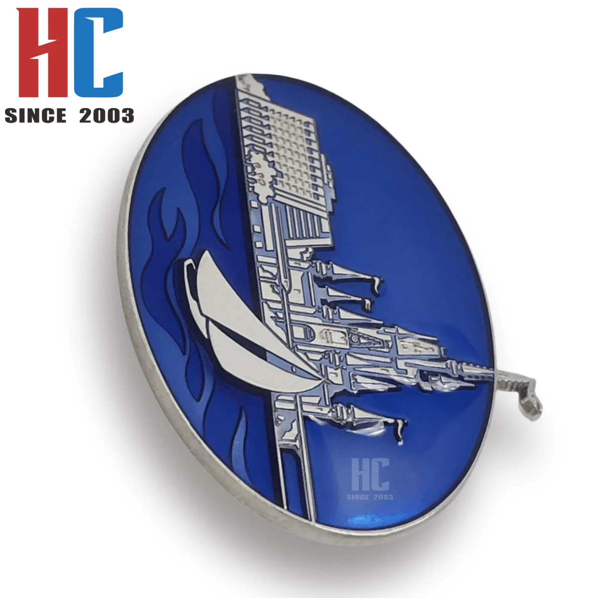 20 Years  Factory Custom enamel  50th Anniversary Souvenir Metal Pin Vault Series Bay Lake Contemporary Pin