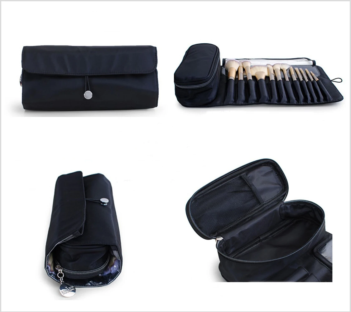 High Style Famous Brand Beautiful Cosmetic Pouchblack Make Up Bag  China Good Price For Makeup