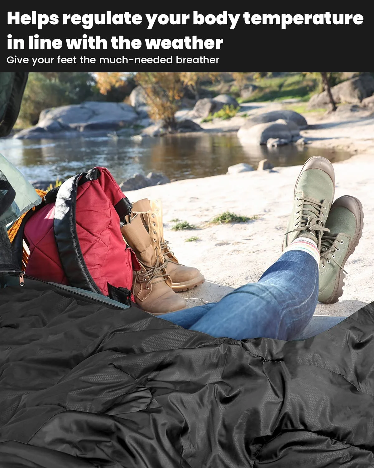Camping Sleeping Bag Stock Double Sleeping Bag Outdoor Best Price Selling