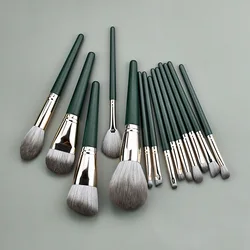 Manufacturers OEM 14 Pcs Soft Hair Foundation Buffing Vegan Professional Makeup Cosmetic Brushes Set