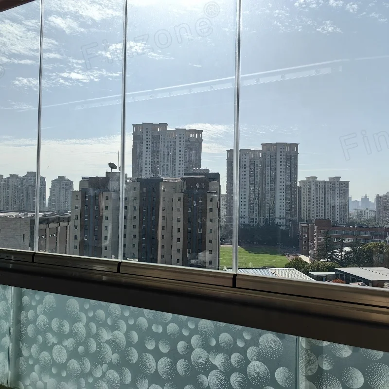 frameless windows with tempered glass foldable as folding windows for balcony