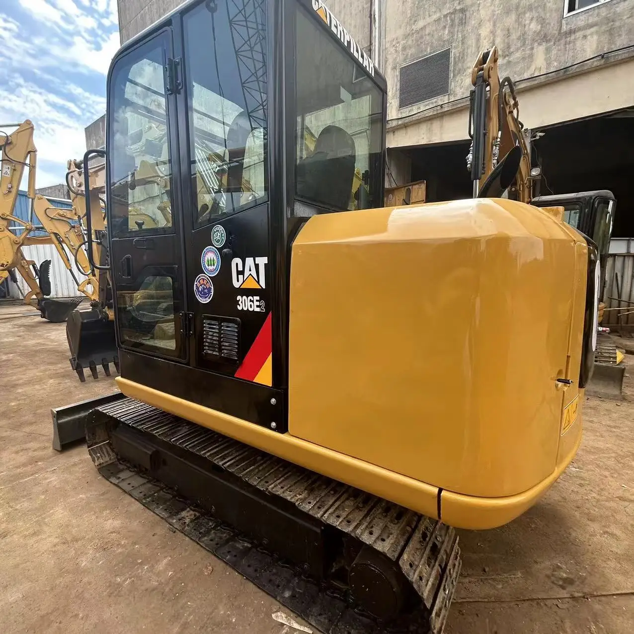 6 ton mini Used Engineering 6 ton mini Caterpillar 306E2 Crawler chain Excavator in Nice Condition CAT 305.5/307/308 E2 on sale