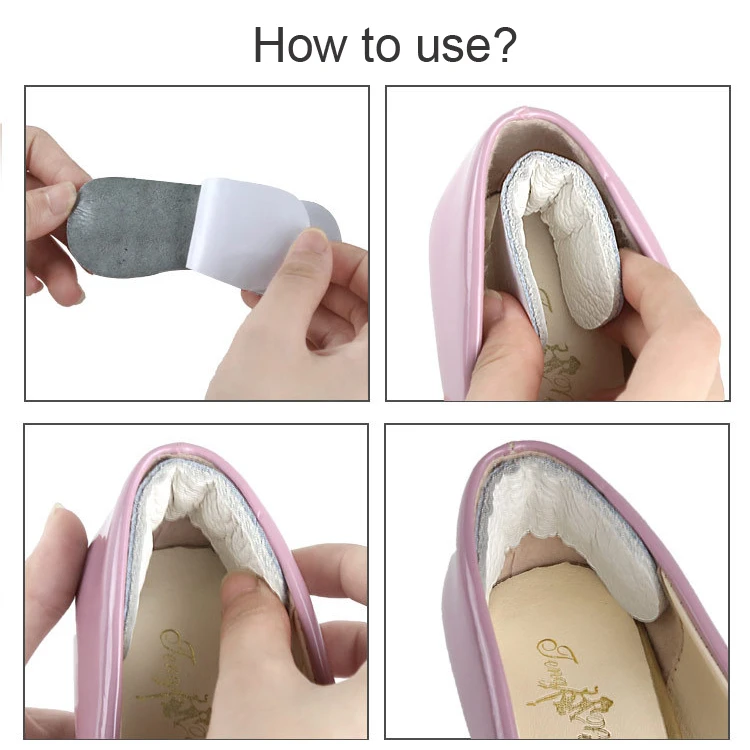 woman high heel shoes protector foot blister comfortable anti slip leather heel grips lining sticker