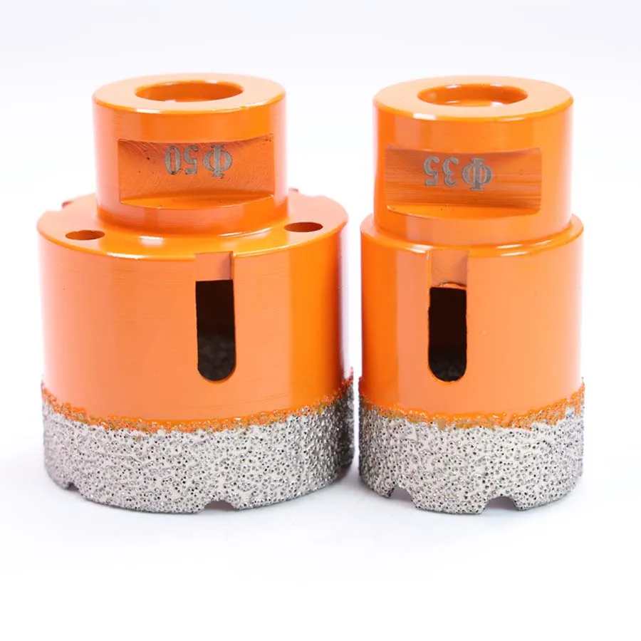 Custom marble ceramic Dry brazed drill bit diamond coring drill