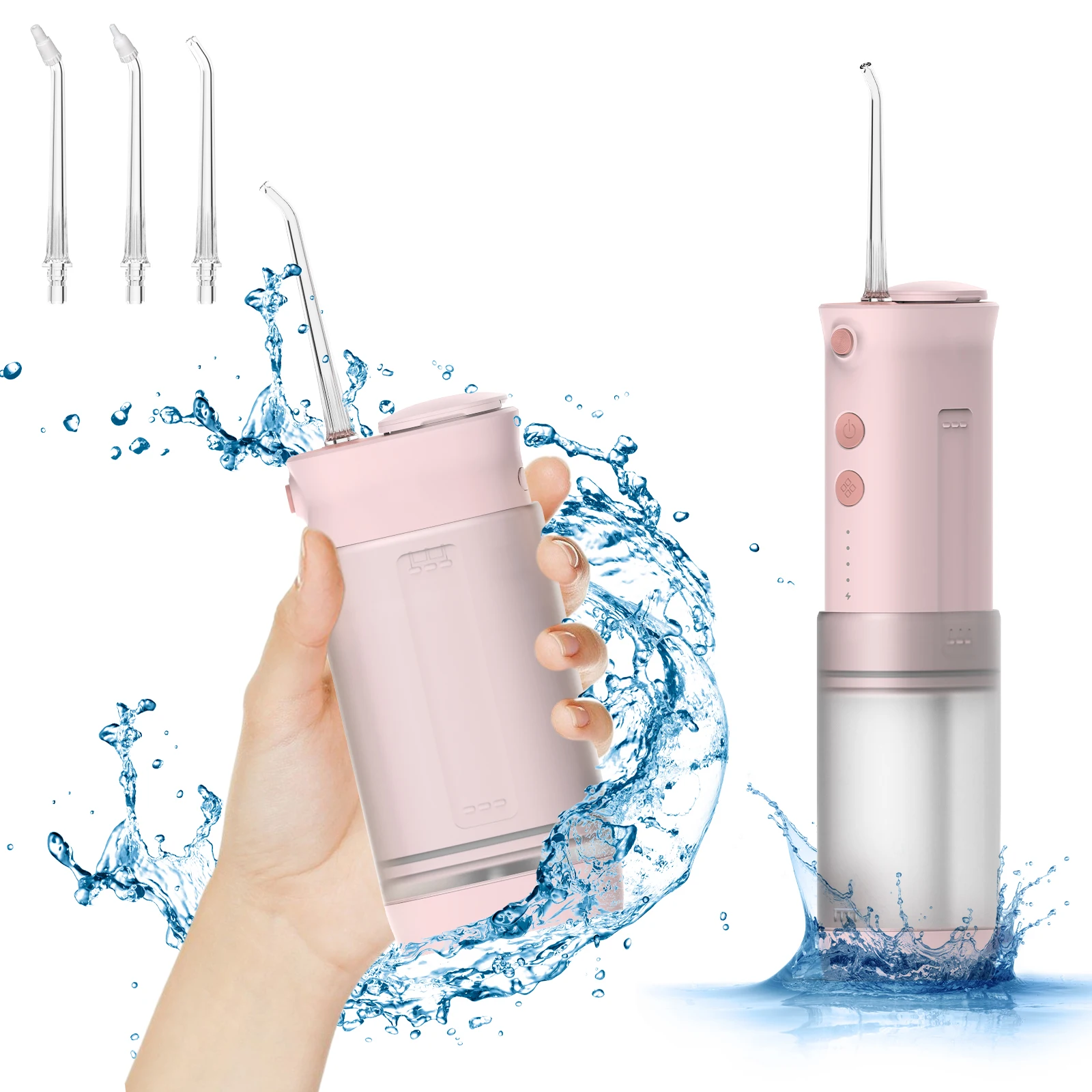 Intelligent Black Dental Kit with Portable Sonic Picks Flossers Mini Water Flosser Quality Smart Oral Care Device Recommended