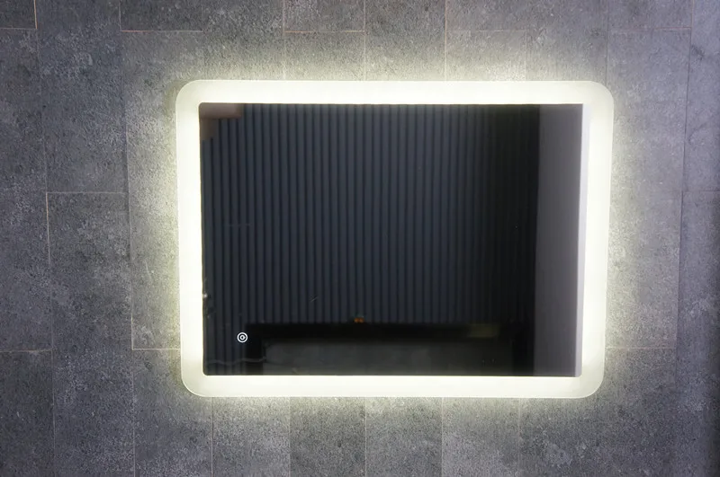 Aluminum Frame Mirror 12v Infrared Hand Wave Motion Ir Sensor Switch Flowing Led