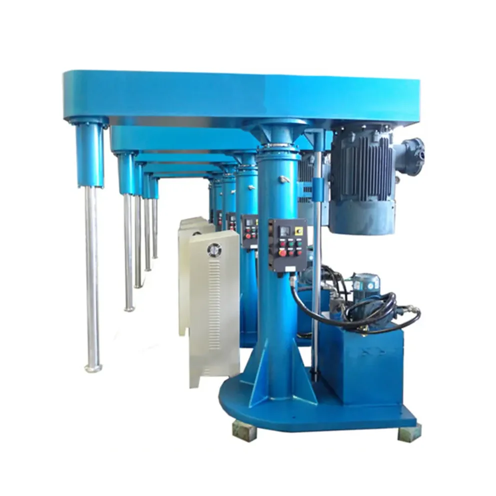 High Speed Paint Disperser Mixer Paint Mixing Machine Price For Water Base Oil Pigment Dispersing Floor Wall Paints Line