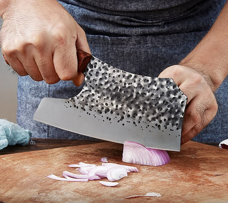 Stainless Steel Bone Chopping Knife Slaughter Knife Bone Cleaver Knife Meat Cleaver Lady Use Knife