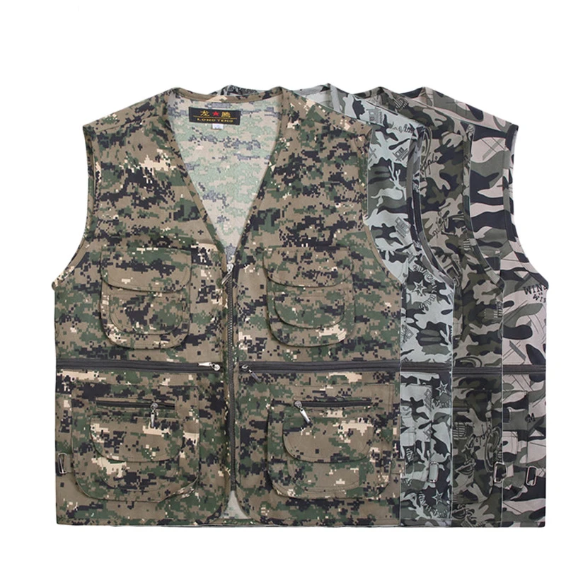 Мужской Камуфляжный жилет для охоты с логотипом на заказ