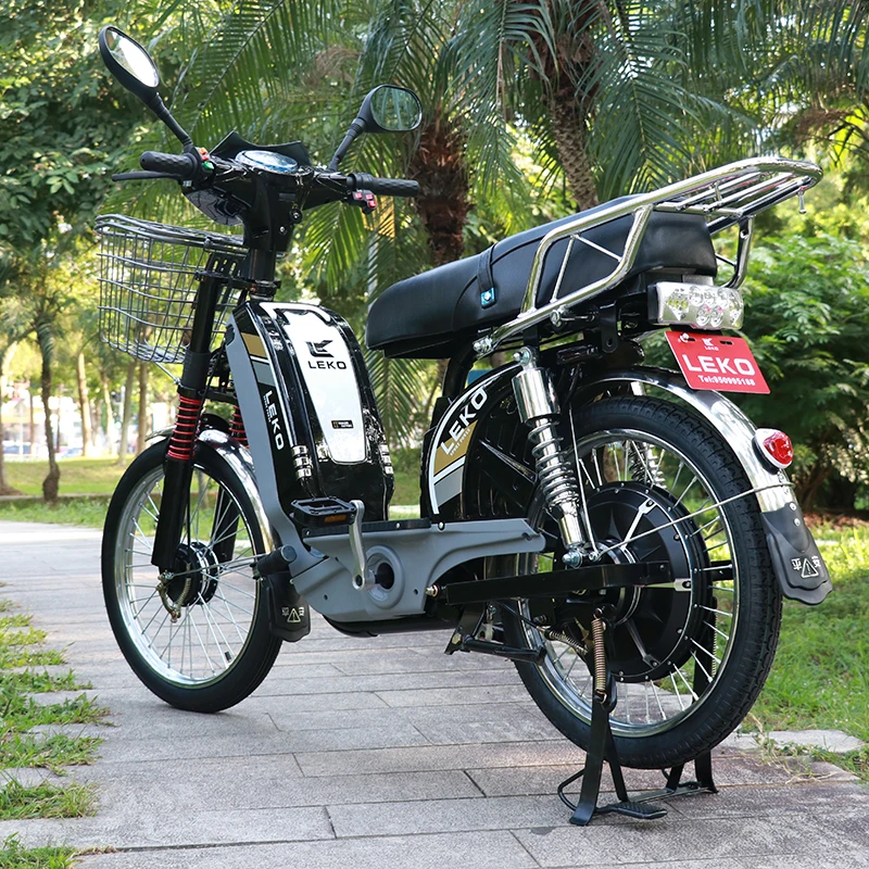 Heavy load electric moter bike large seat high carbon steel frame electric motorbike lead acid battery bike electric