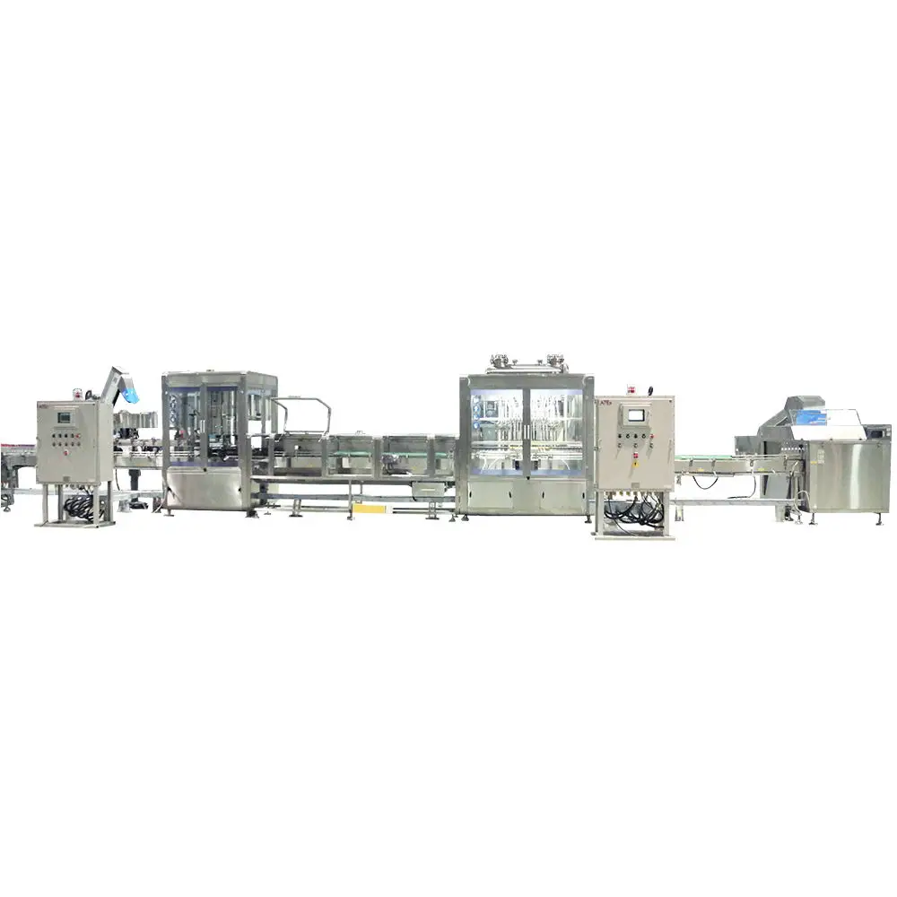 Complete project auto cooking food oil filling machine