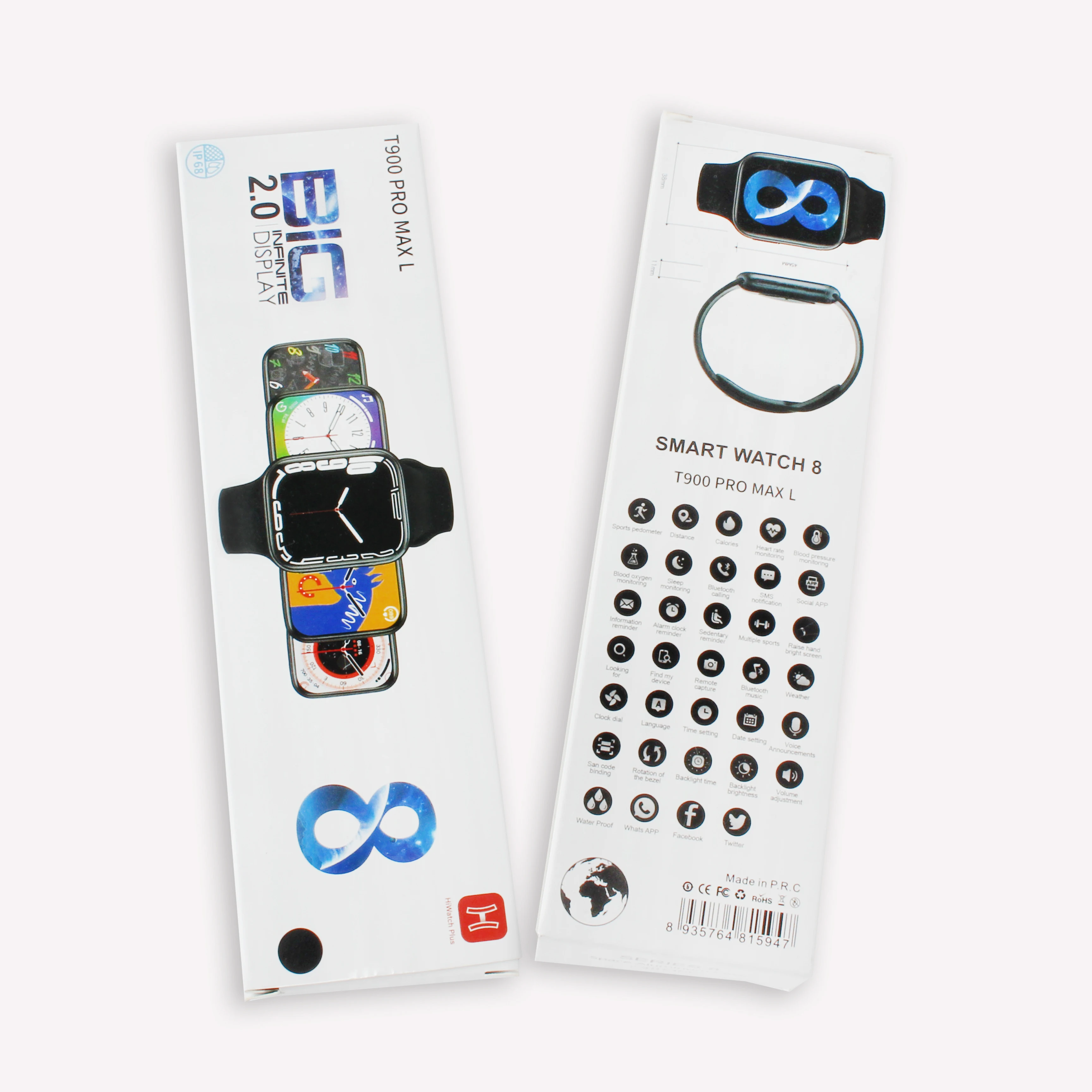 Smart Watch free shipping smart watch 2.0 big screen t900 pro max serie 8 2022 Sports Ip68 Waterproof IOS SmartWatch