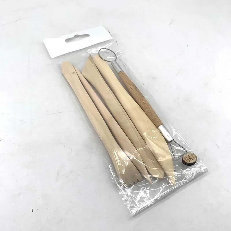 Лидер продаж детский инструмент для работы с глиной 5 предметов набор инструментов