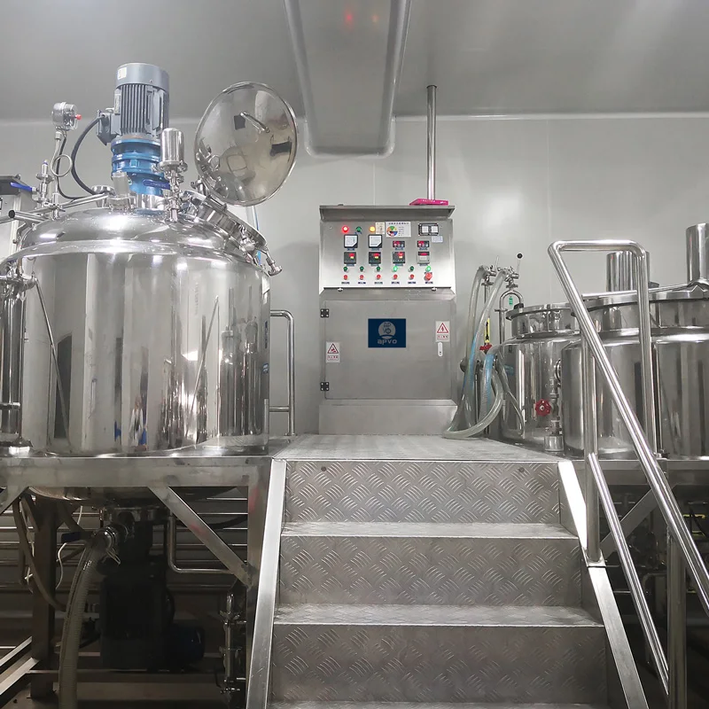 50-5000L Cheese Processing Line Emulsifier Vacuum Emulsifying Tomato Paste Making Machine