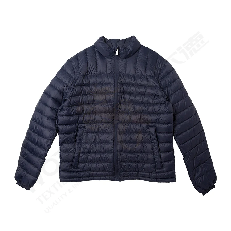 OEM Customized Fashion Short Winter Warm Clothes Outdoor Packable Mens Light Weight Jacket Cotton Casual Woven Windproof Jacket